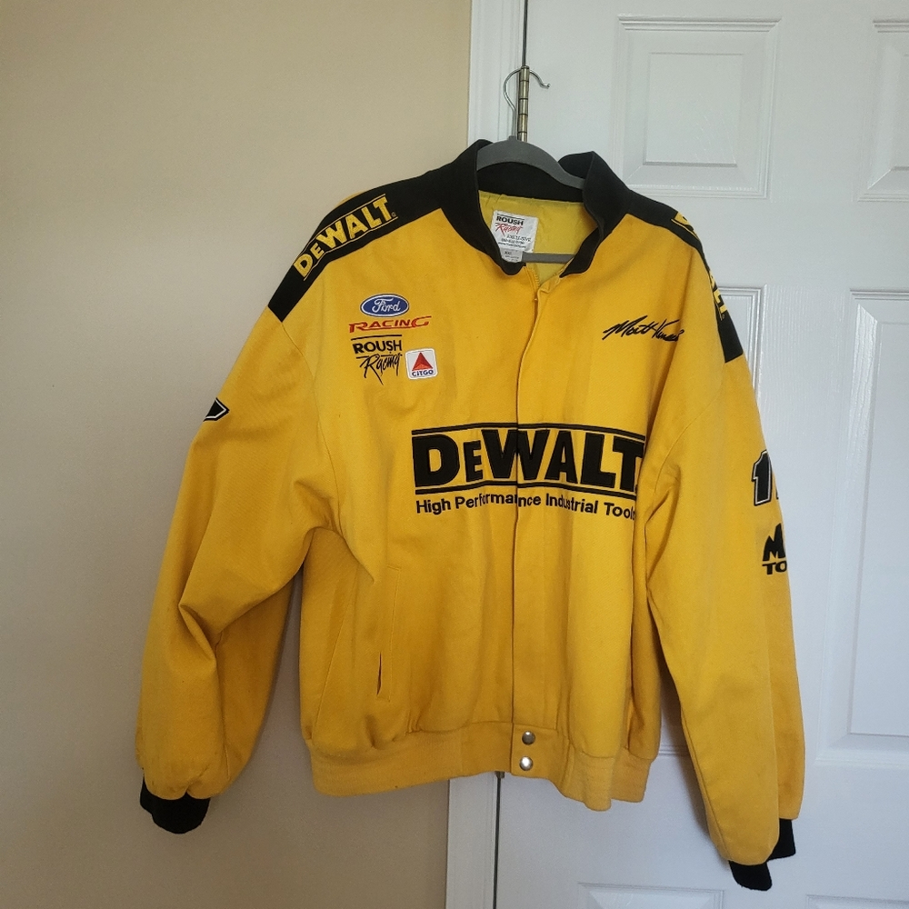 DeWalt Full Snap Jacket Roush Racing Nascar Matt Kenseth Mens XXl vintage